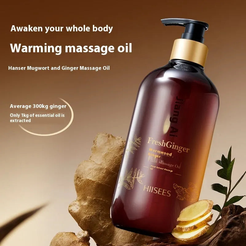 500ml soothing massage oil bottle for whole body meridian scraping universal skin type