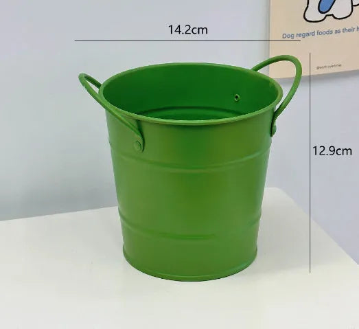 Round metal pen holder for desktop organisation available in multiple colours