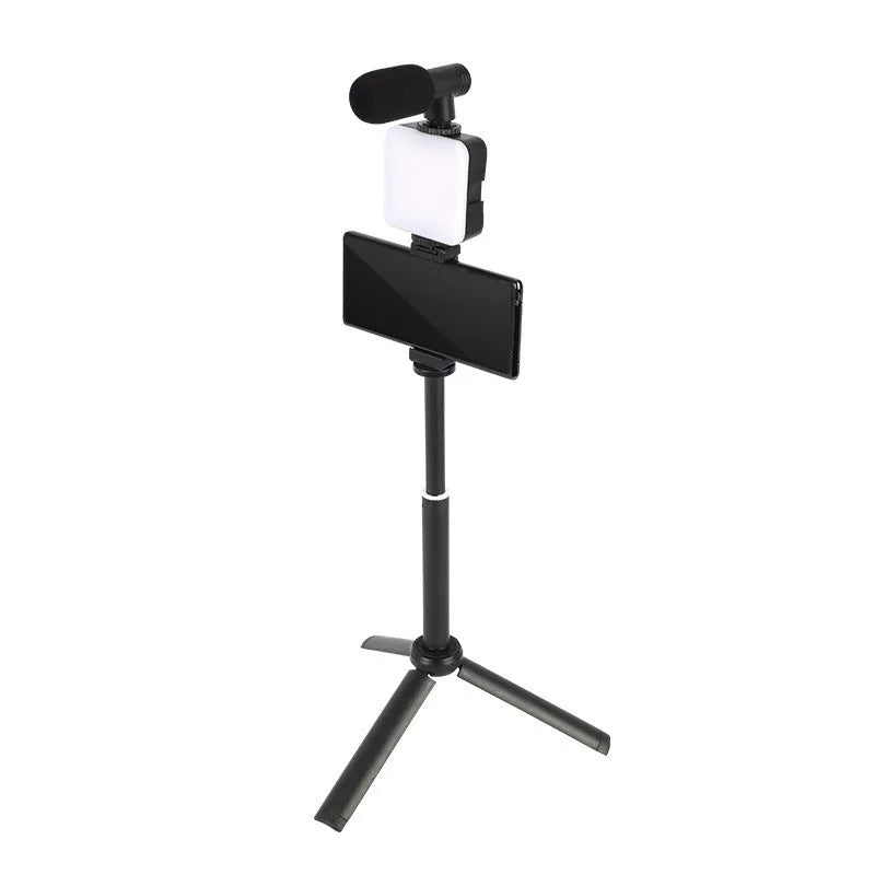 LED mini square outdoor pocket light tripod with top flash measuring 7.3cm by 2.8cm by 8.4cm