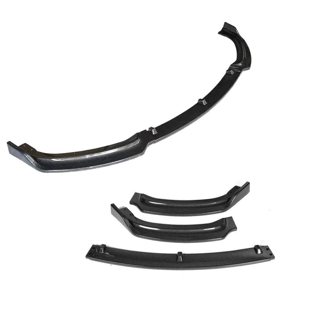 Glossy black polypropylene front bumper lip spoiler for BMW 3 Series F30 F35 models