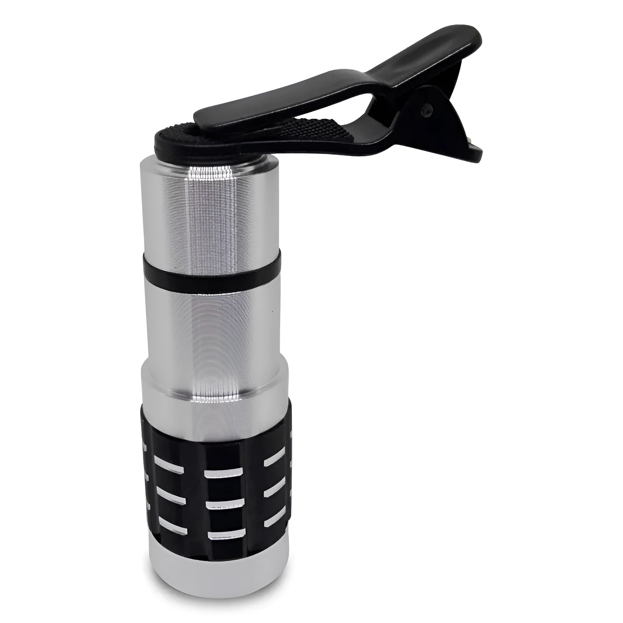 12x telescopic zoom lens with universal clip for mobile phone cameras