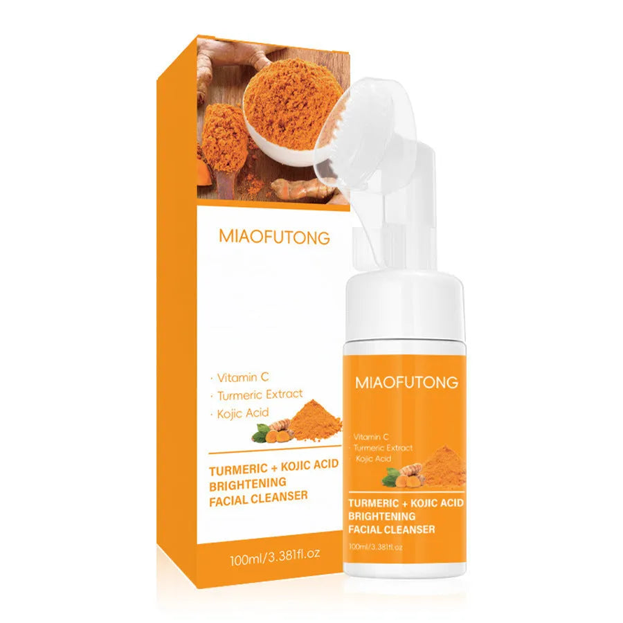 Turmeric Cleansing Mousse Facial Cleaning Pad set with 30 pads and ginger soap products