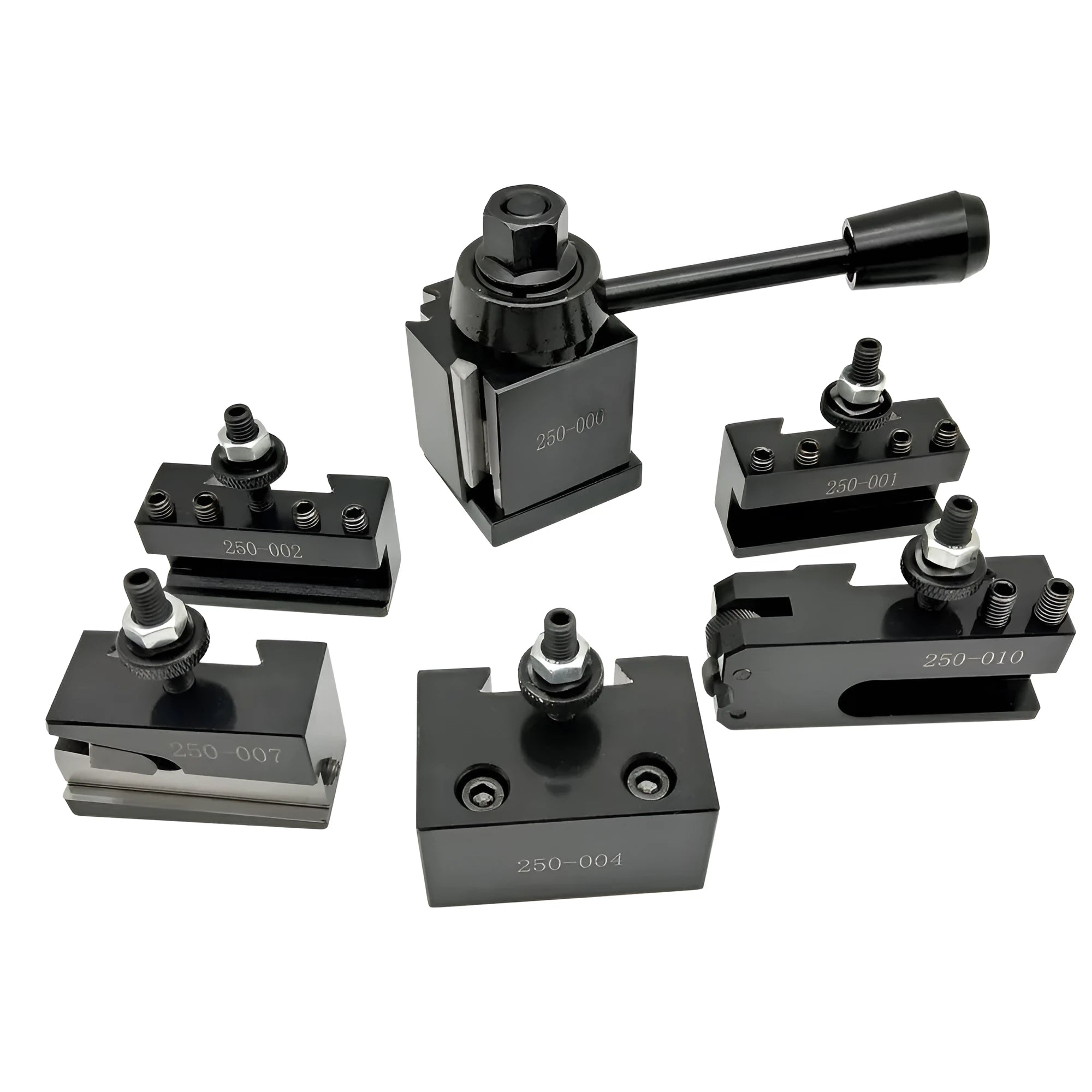 Machifit 250-000 wedge steel quick change tool post and lathe tool holder set