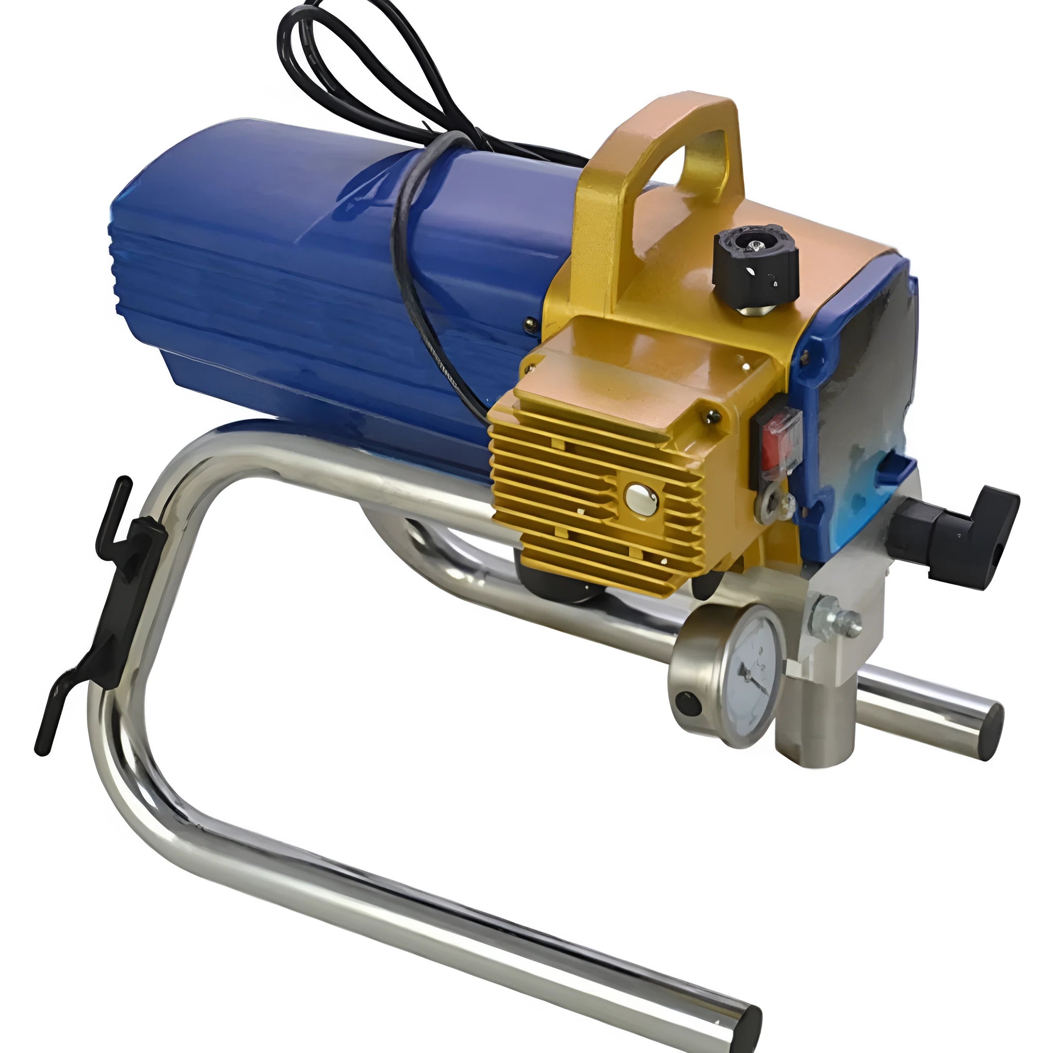 Blue electric airless spraying machine with 50cm extension rod and spray gun