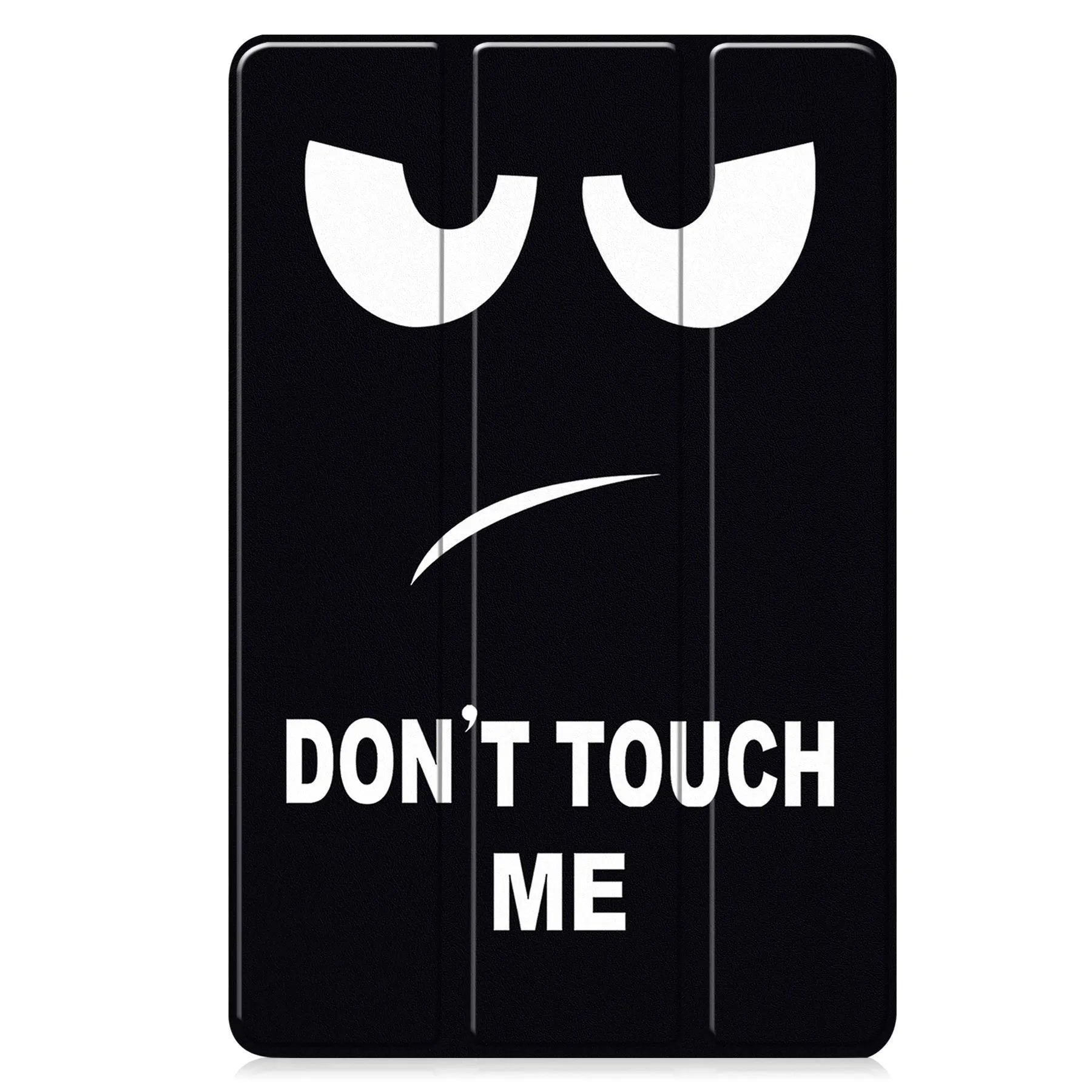 Samsung Tab S10 FE Plus 13.1-inch leather case in tri-fold stand position showing PC hard shell.