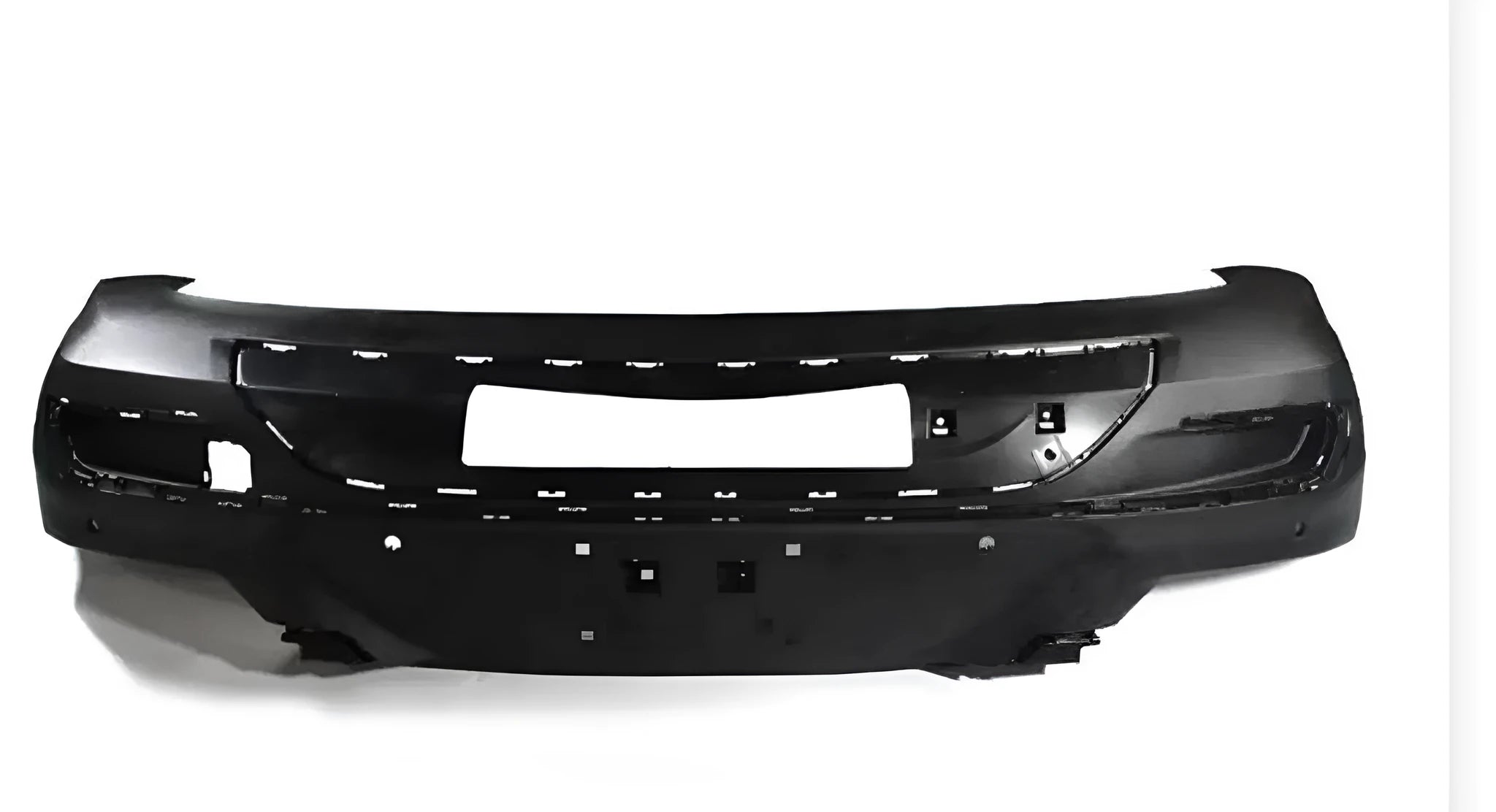 Black plastic car bumper replacement part for various vehicle models