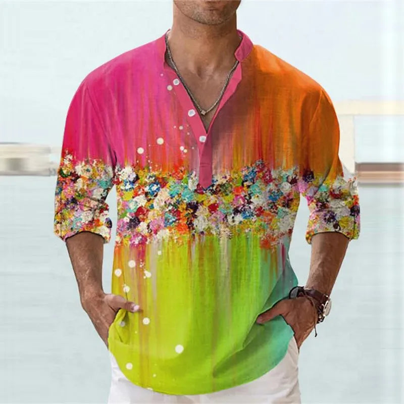 Short sleeve bamboo hemp pullover shirt with British style stripes in various colour options
