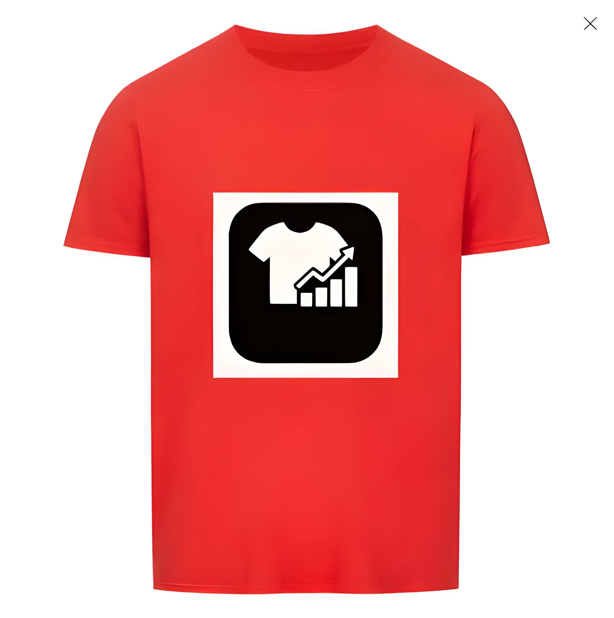 Red and white striped men's short sleeve T-shirt with a Japanese retro style.