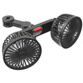 Black car USB rear pillow single head fan with multifunctional adjustment