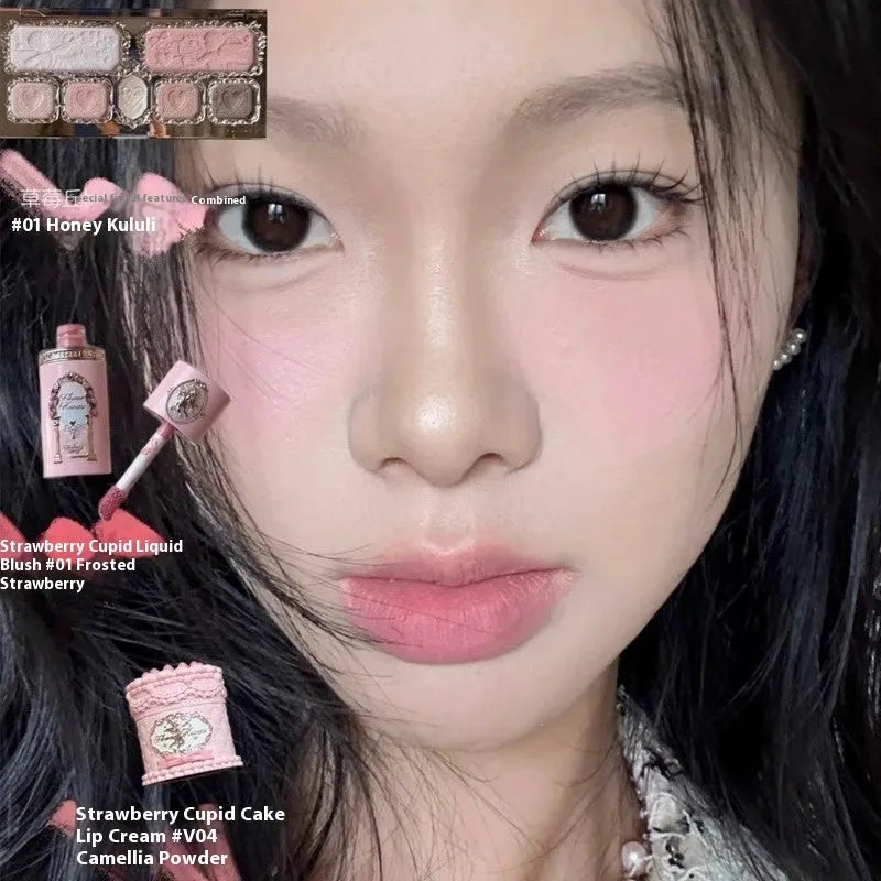 Strawberry Cupid Liquid Blush in six colour shades numbered 01 to 06