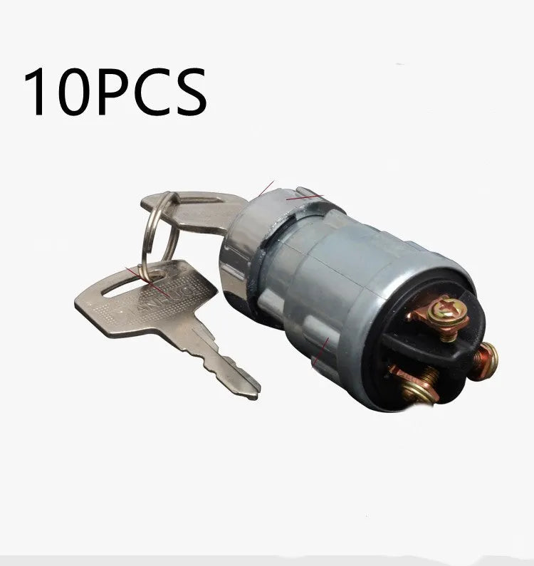 Copper ignition switch with key for trucks and forklifts, JK423 model options