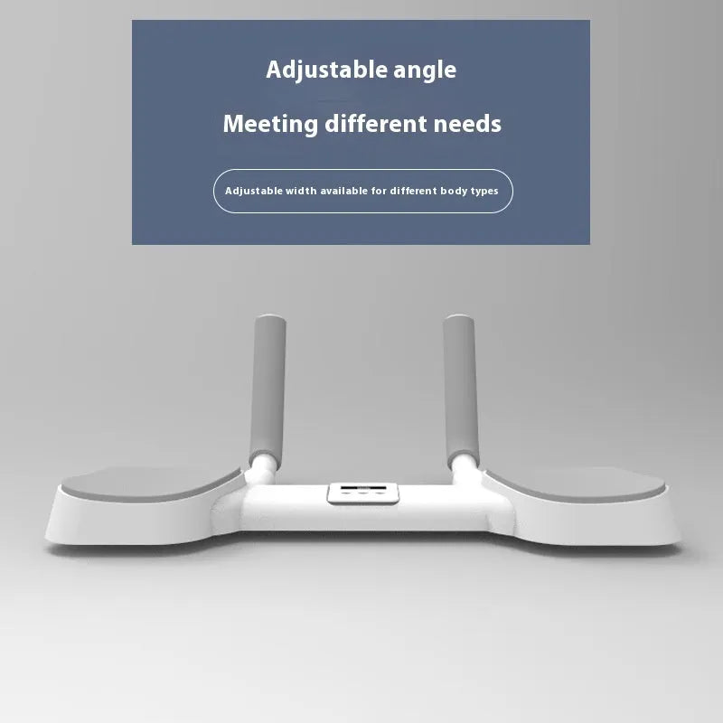 White flat support trainer with alloy aluminium tube frame for home fitness exercises