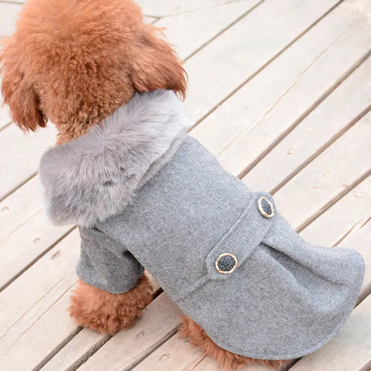 Solid colour autumn winter pet clothing from New Pet Feet in black on an animal