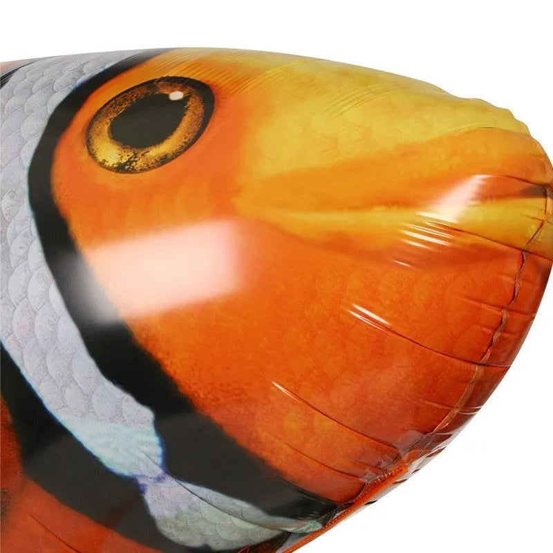 Remote control shark toy balloon with infrared controller measuring 57 inches long