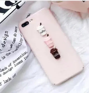 Soft silicone iPhone case with 3D cartoon cat design in blue colour