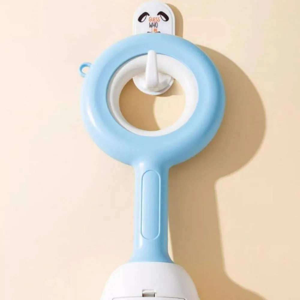 White blue ABS plastic dog poop scooper with cloud-shaped jaw design for outdoor pet waste collection