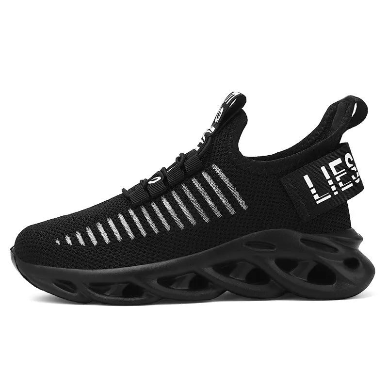 Kids coconut fabric sneakers with Velcro fastening in black, khaki or white colours