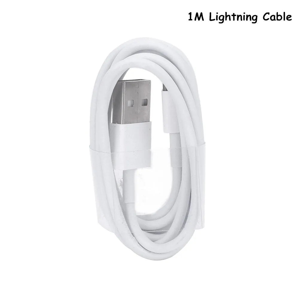 5V 2A USB wall charger with Lightning cable compatible with iPhone and iPad models