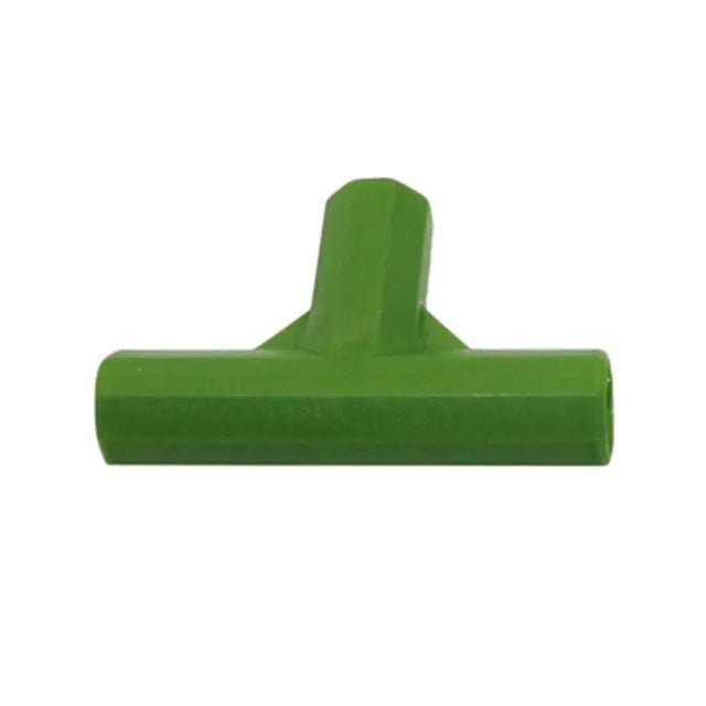 Two white PP plastic plant support connectors for 11mm garden stakes, showing three-way and four-way joint designs.