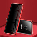 Anti-peeping magnetic clamshell phone case for Samsung Galaxy in black with privacy screen protection