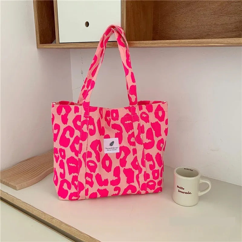 Simple large capacity Oxford cloth women's shoulder bag with a three-dimensional pocket