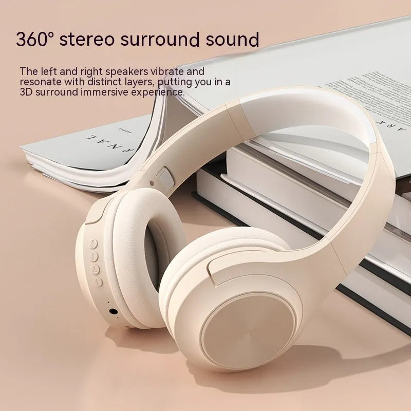 Creative wireless Bluetooth headset in chalk black, ivory white, or youth green colour on a charging stand