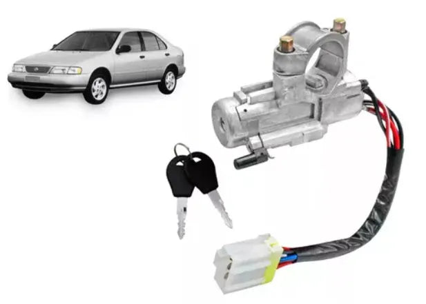Black metal ignition switch for Nissan with part numbers 48700-2M3300 and 487002M3325