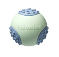 Green rolling ball dog toy with motion mechanism for interactive pet play