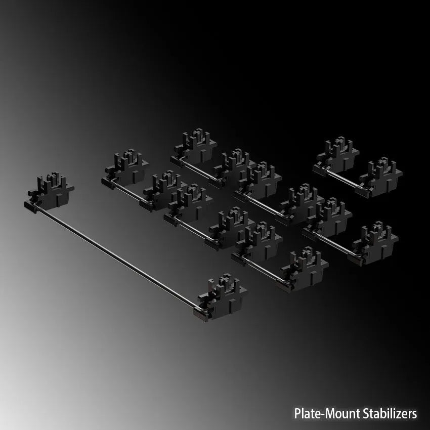 Mechanical keyboard satellite shaft accessories with 4.3-inch display in Black and Milky White colours