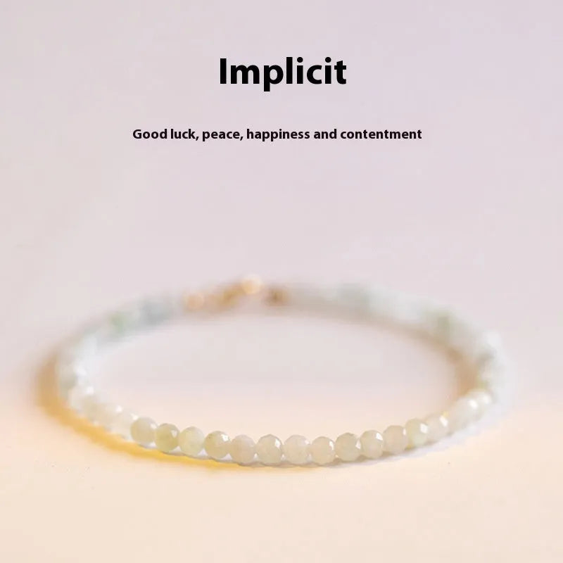 Korean style retro jade bracelet in ball type design with multiple sizing options