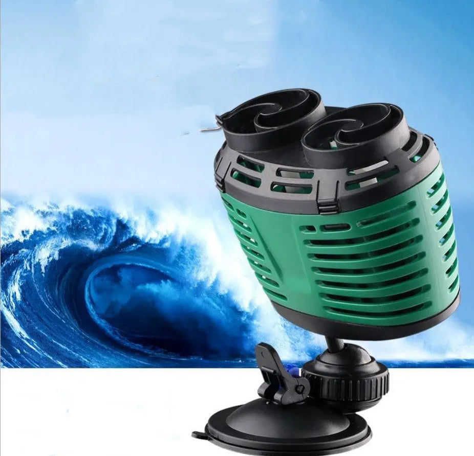Silent fish tank wave making pump with suction cup and 2.4m power cord, model LVP-200A