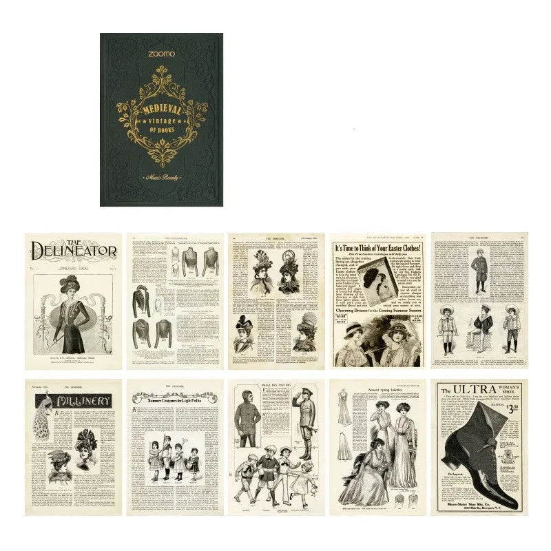 Foams simulation stationery gift pack with ten A6 sheets in one of eight colour designs including botanical gardens.