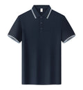 Lapel work short sleeve t-shirt in long-staple cotton, straight fit, white colour option