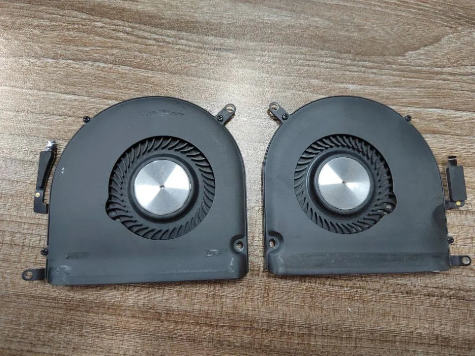 MacBook Pro A1398 internal laptop cooling fan replacement unit on a white background