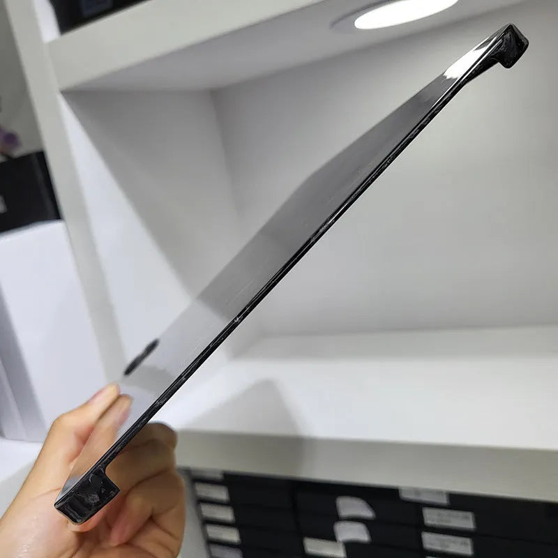Carbon fibre hard protective case for Apple iPad Pro 11 showing embossed plaid pattern and choice of surface finishes.