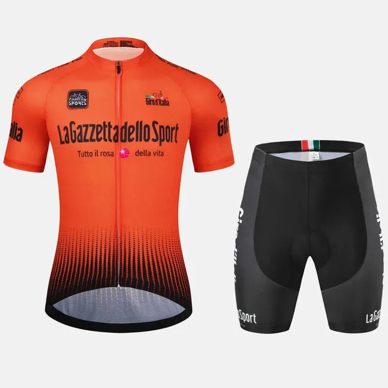 Road bike cycling short sleeve suit in polyester fabric with multiple colour options