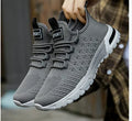 Men's solid colour casual mesh shoe in Army Green on a white background.