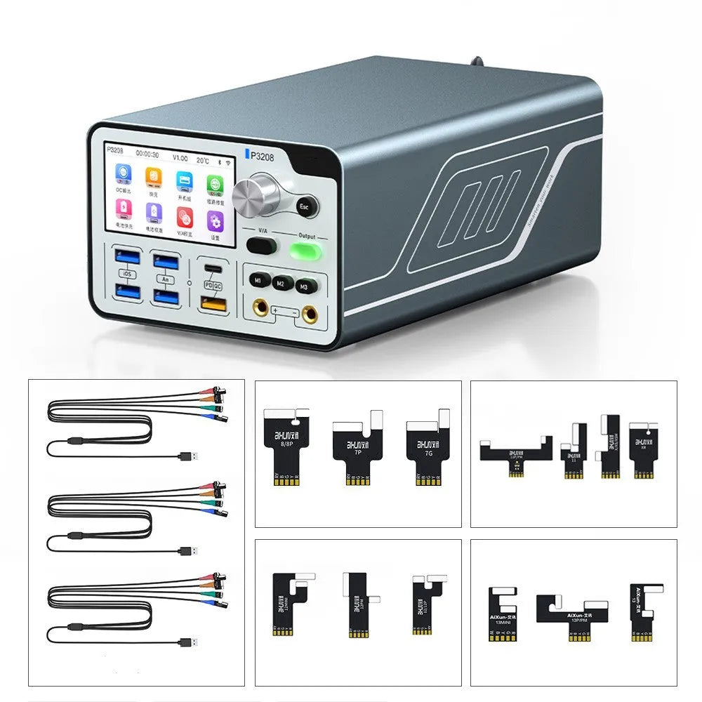 320W Smart Voltage Regulator Power Meter with digital display on a workbench.