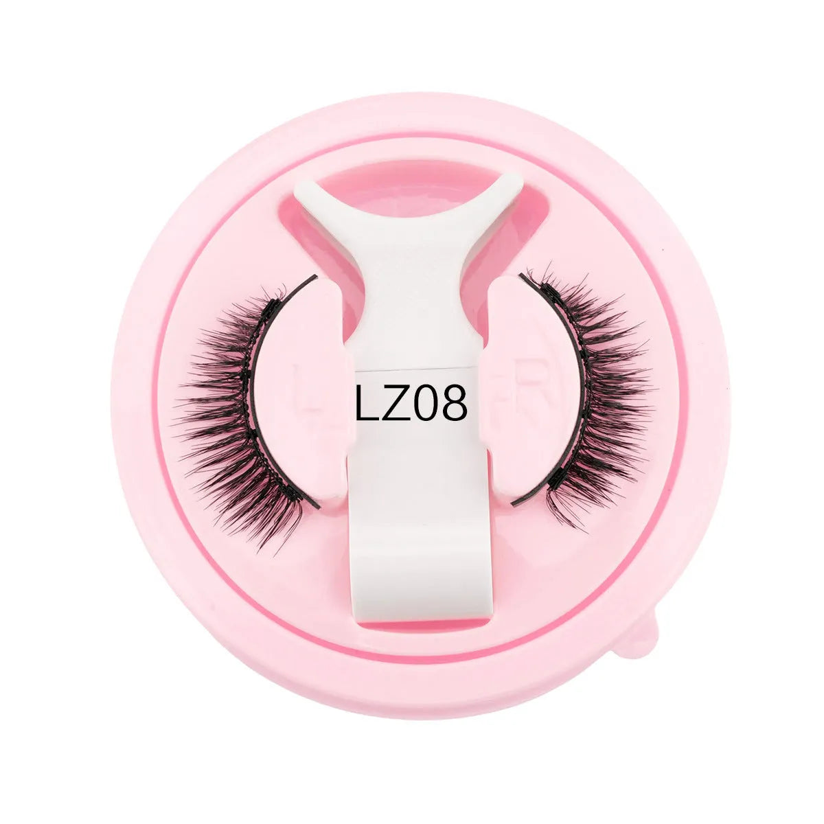 Set of reusable waterproof false eyelashes with glue-free design in five style specifications
