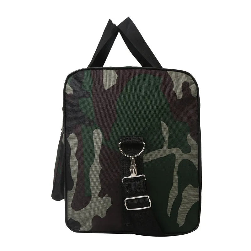Camouflage pattern luggage bag made from waterproof fabric with below 20L capacity