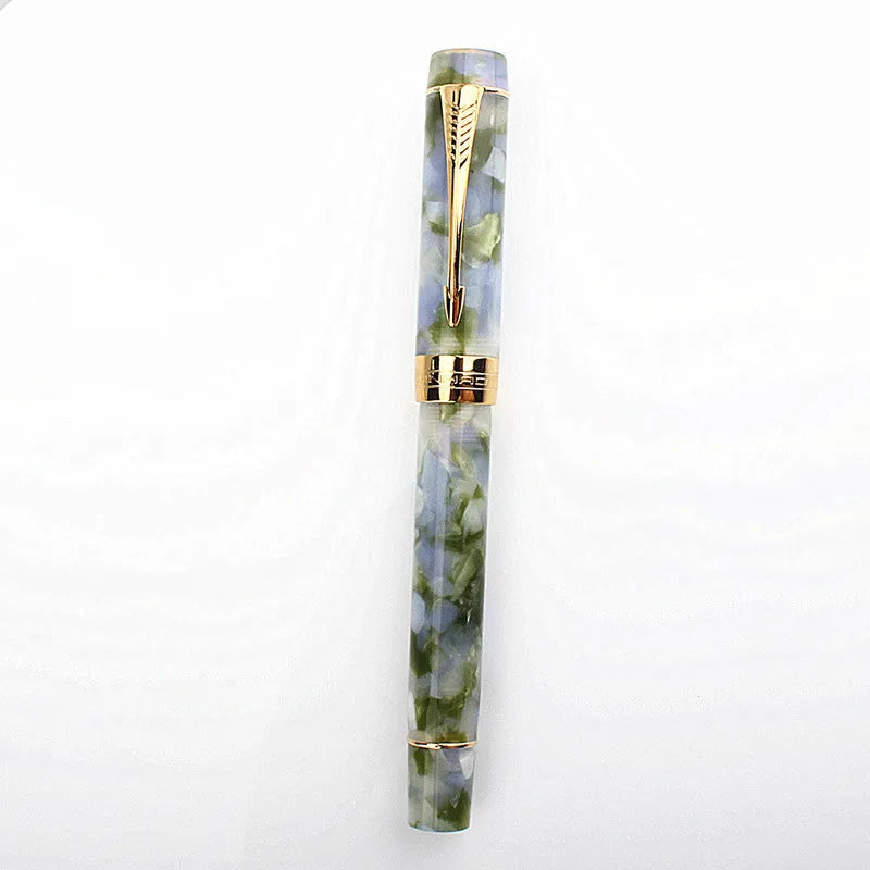 Deep bath green metal ballpoint pen with three interchangeable nib tips: 0.5mm, 0.7mm and 1.0mm