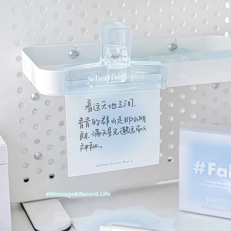 Square 70mm multifunctional notepad with gradient parchment paper and sticky notes in four colour options