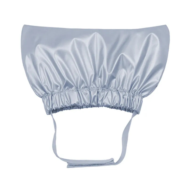 Adjustable pet shower cap in silver, pink or gold colours with waterproof non-woven fabric