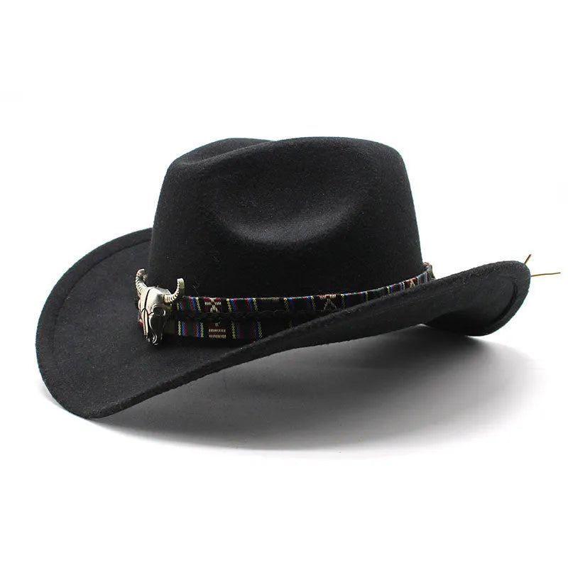 Western cowboy hat in bell crown style made from polyester fabric available in multiple colours