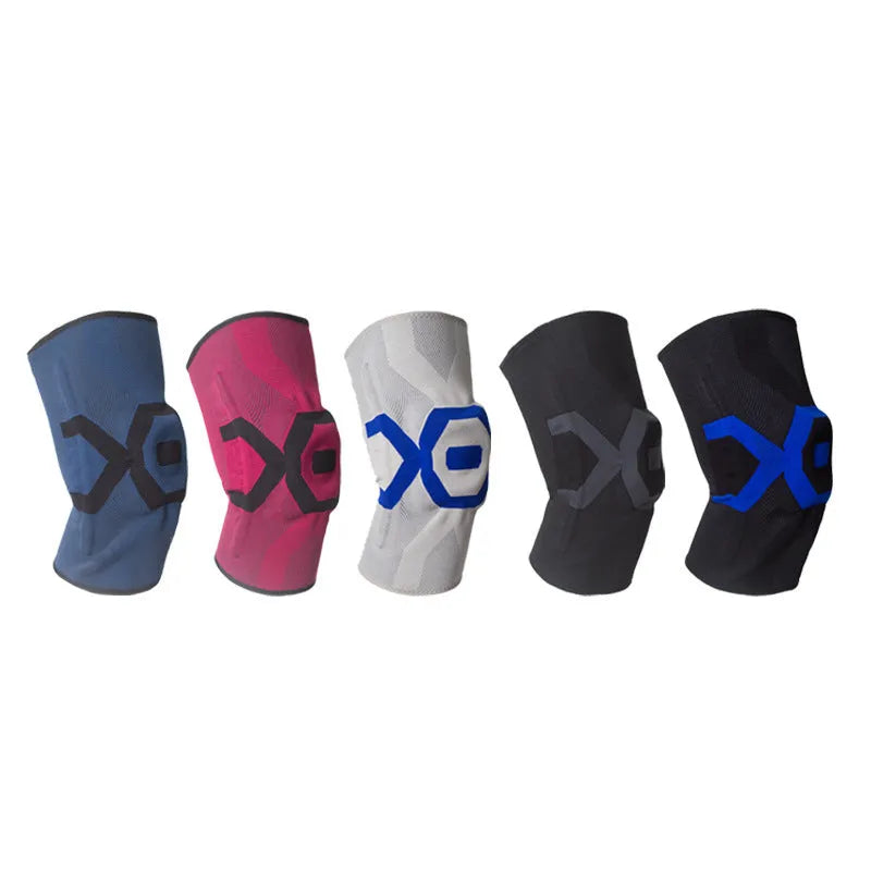 Men's silicone knee pads for athletic protection in multiple colour options