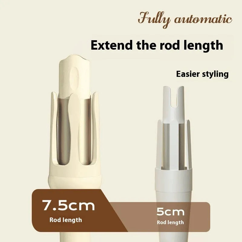 32mm automatic hair curler in white or Chigo colour options with wired AC power adapter