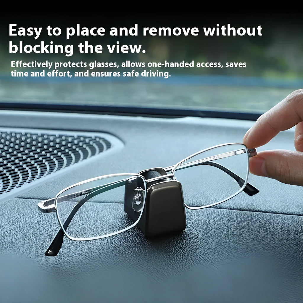 Zinc alloy leather car dashboard sunglasses clip in four colour options