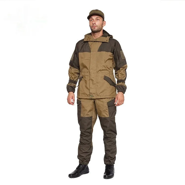 Special Forces Mountain Battle Suit tactical outdoor gear in A-TACS FG camouflage with waterproof breathable fabric