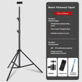 Photography tripod light stand with frosted finish and mobile phone holder