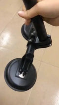 Black off-road car glass sucker base with rubber disc for flag mounting